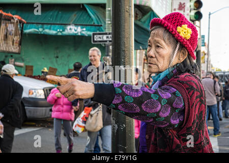 Street scene in Chinatown, San Francisco, CA Stock Photo