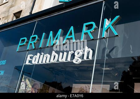 Primark clothing store on Princes Street, Edinburgh Stock Photo