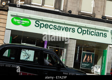 Specsavers Opticians in Shandwick Place, Edinburgh city centre Stock Photo