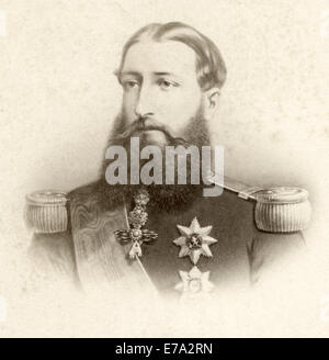 Leopold II (1835-1909), King of Belgium, Portrait at time of Coronation, 1865 Stock Photo