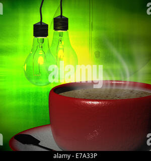 3d rendering Cup of coffee for adv or others purpose use Stock Photo