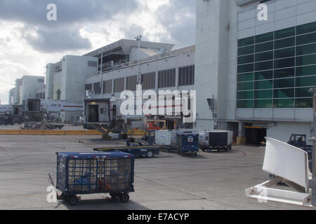 Jet Bridge at Miami International Airport Miami USA Stock Photo