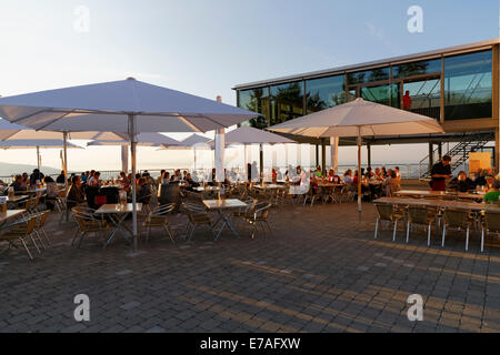 Panoramarestaurant Karren restaurant, Dornbirn, Vorarlberg, Rhine Valley, Austria Stock Photo