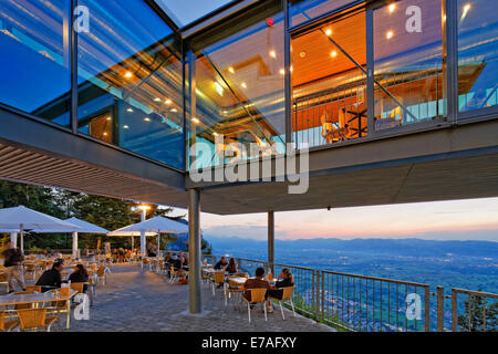 Panoramarestaurant Karren restaurant, Dornbirn, Vorarlberg, Rhine Valley, Austria Stock Photo