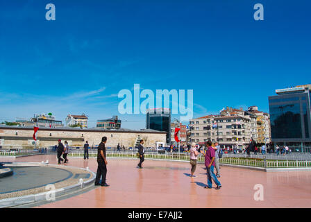 Taksim square, Beyoglu district, central Istanbul, Turkey, Europe Stock Photo
