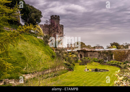 A color image of the gardens at Windsor Castle. Stock Photo