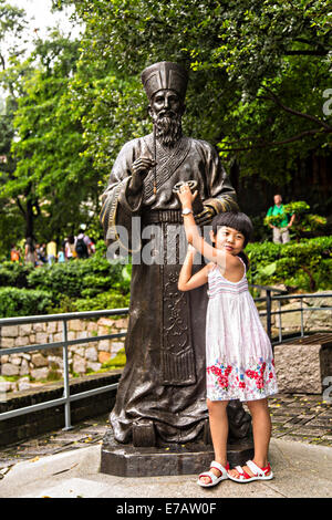 Statue of Padre Matteo Ricci an Italian Jesuit priest who brought ...