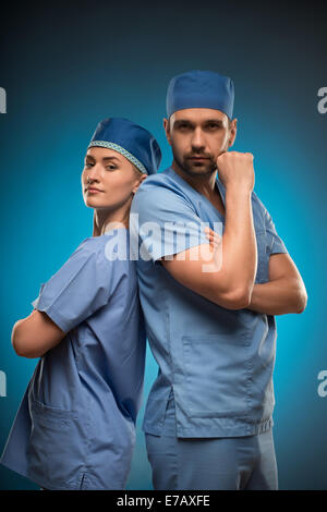 Hard work of doctors Stock Photo