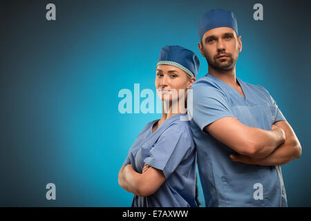 Hard work of doctors Stock Photo