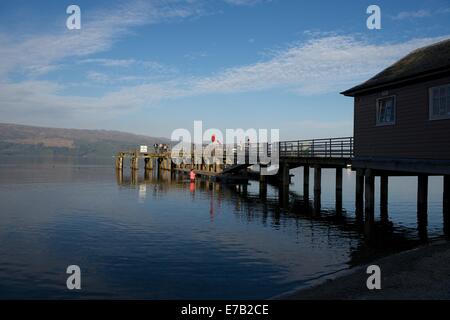 The Peir, Luss, Loch Lomond, Scotland Stock Photo