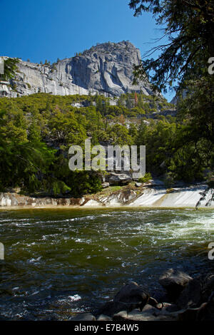 Emerald Pool, Merced River above Vernal Fall, The Mist Trail, Yosemite National Park, California, USA Stock Photo