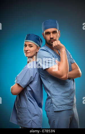 Hard work of doctors Stock Photo
