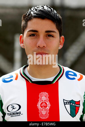 Chile Football League Serie A  / ( Club Deportivo Palestino ) -  Cesar Valenzuela Stock Photo