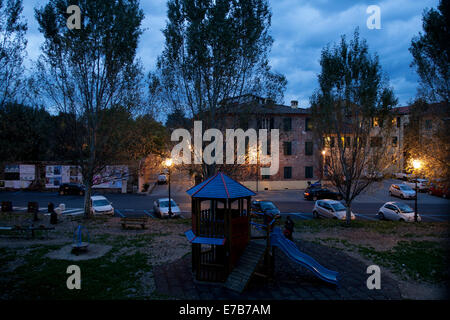 Lucca (Italy) - A view from the medieval walls around the city Stock Photo