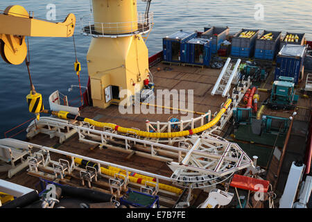Tekmar cable protection being used on the inter-array cables on the ...