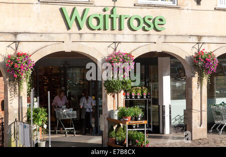 Waitrose supermarket store, Marlborough, Wiltshire, England Stock Photo