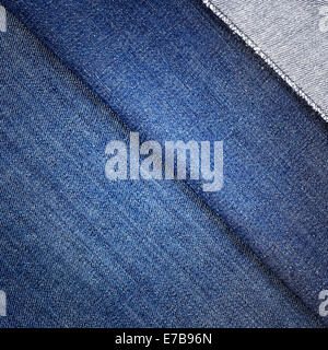 background of denim jeans fabric color blue bent