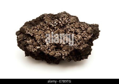 Asphalt concrete on a white background Stock Photo