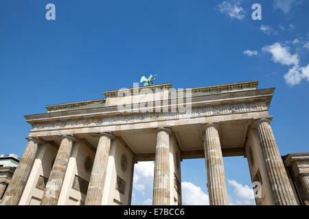 The Brandenburg Gate in Berlin, Germany. (Brandenburger Tor) Stock Photo