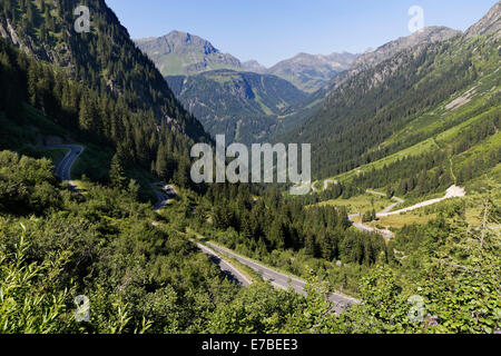 Silvretta High Alpine Road, Montafon, Vorarlberg, Austria Stock Photo