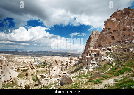 Ancient stony houses in Cappadocia. Turkey Stock Photo