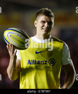 Example Warm Up In Rugby Owen Farrell of Saracens warming up before the Harlequins v Saracens ...
