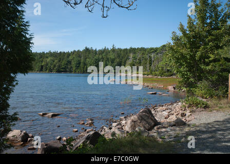 Eagle Lake at Acadia National Park Stock Photo