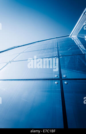 modern office building , blue toned image. Stock Photo