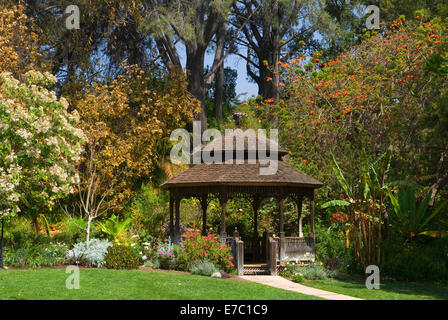 Gazebo, San Diego Botanic Garden, California Stock Photo