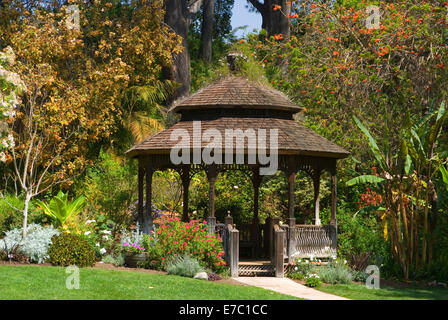 Gazebo, San Diego Botanic Garden, California Stock Photo