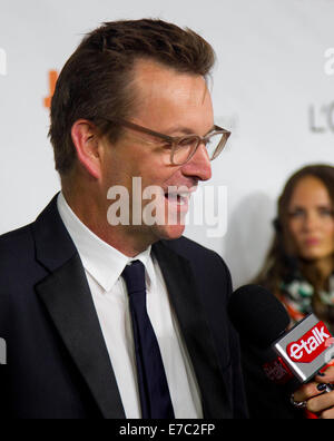 Toronto, Canada. 12th Sep, 2014. Director Philip Martin receives intervies before the premiere of the film 'The Forger' at Roy Thompson Hall during the 39th Toronto International Film Festival in Toronto, Canada, Sept. 12, 2014. Credit:  Zou Zheng/Xinhua/Alamy Live News Stock Photo