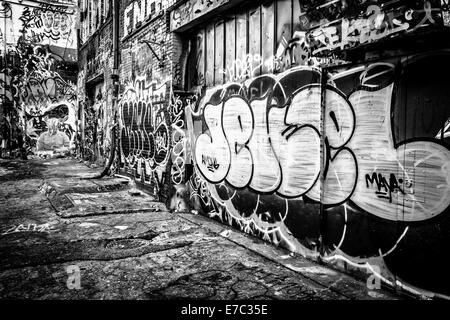 Designs in Graffiti Alley, Baltimore, Maryland Stock Photo - Alamy