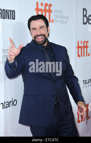 Toronto, Ontario, Canada. 12th Sep, 2014. Actor JOHN TRAVOLTA attends 'The Forger' premiere during the 2014 Toronto International Film Festival at Roy Thomson Hall in Toronto, Canada. Credit:  Igor Vidyashev/ZUMA Wire/Alamy Live News Stock Photo