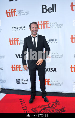 Toronto, Ontario, Canada. 12th Sep, 2014. Actor JEAN DUJARDIN attends 'The Connection' premiere during the 2014 Toronto International Film Festival at Roy Thomson Hall in Toronto, Canada Credit:  Igor Vidyashev/ZUMA Wire/Alamy Live News Stock Photo