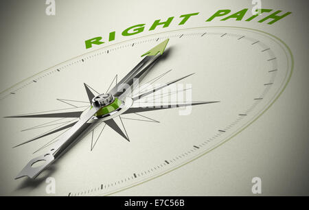Right Path Forward Path to success concept and follow the right path idea as a group of ...