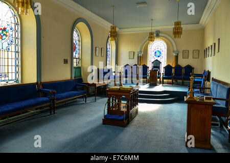 Derry, Londonderry, UK. 13th September 2014. Interior of Masons meeting room, Freemasons Hall, Derry, Londonderry open to the public on UK Heritage Days. Credit: George Sweeney/Alamy Live News Stock Photo