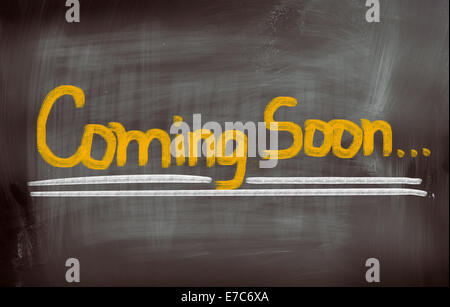 Coming Soon Concept Stock Photo