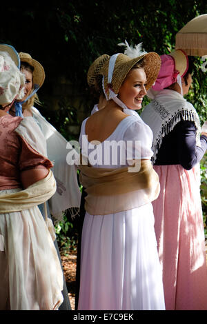 Jane Austen Grand Regency Costumed Promenade at Bath - 13th September 2014 Stock Photo