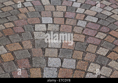 Patterned Brick work Paving Stock Photo