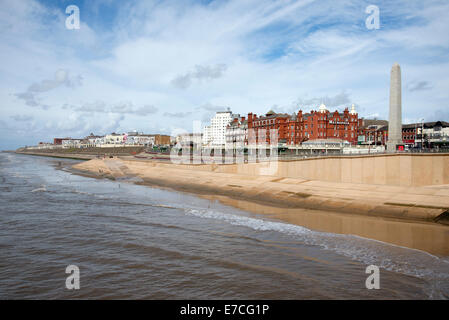 North Shore and sea defences Blackpool Lancashire UK Stock Photo