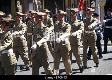 australian military personnel in macquarie street sydney as part of ...