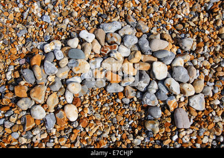 Pebbles on a shingle beach Stock Photo