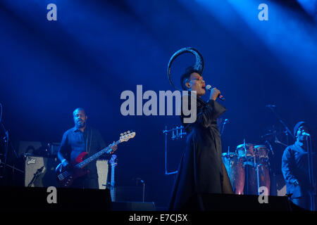 London, UK. 13th September, 2014. Grace Jones performs live in London Credit:  Rachel Megawhat/Alamy Live News Stock Photo