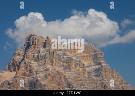 Summer view of the majestic Mount Pelmo. Dolomites is a UNESCO world heritage site Stock Photo