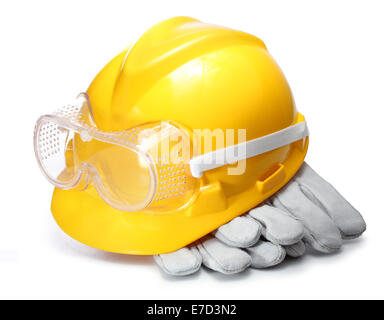 Standard construction safety equipment Stock Photo