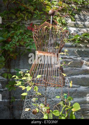 Garden display in Machynlleth Wales UK Stock Photo