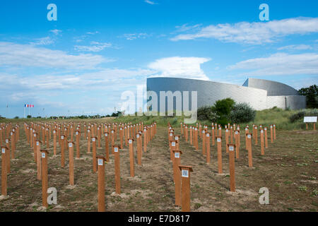 Canadian Memorial at Juno Beach, Normandy France EU Stock Photo