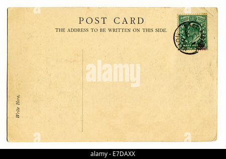 A vintage postcard over a plain white background Stock Photo - Alamy