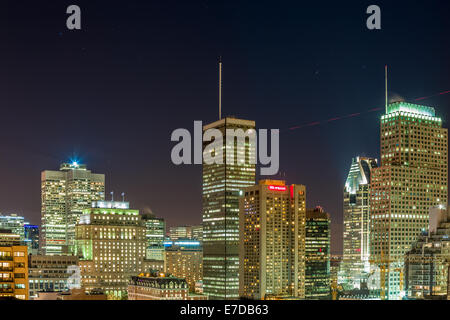 Montreal Skyline Cityscape Landscape rear Panorama Stock Photo