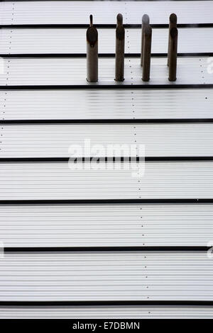 Smoke end pipes Stock Photo